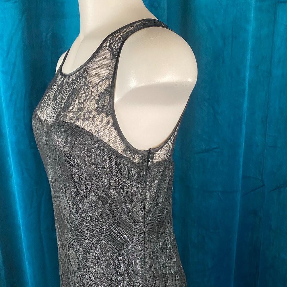 A/X Armani Exchange Lace Mini Dress Black - Picture 6 of 11